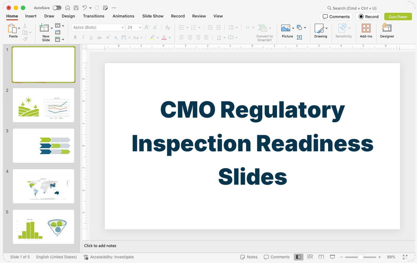 CMO Regulatory Inspection Readiness Slides