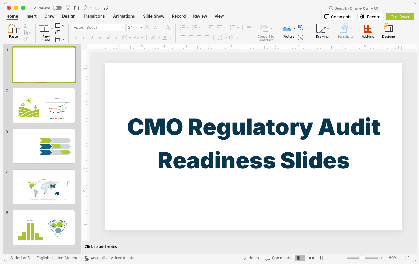 CMO Regulatory Audit Readiness Slides