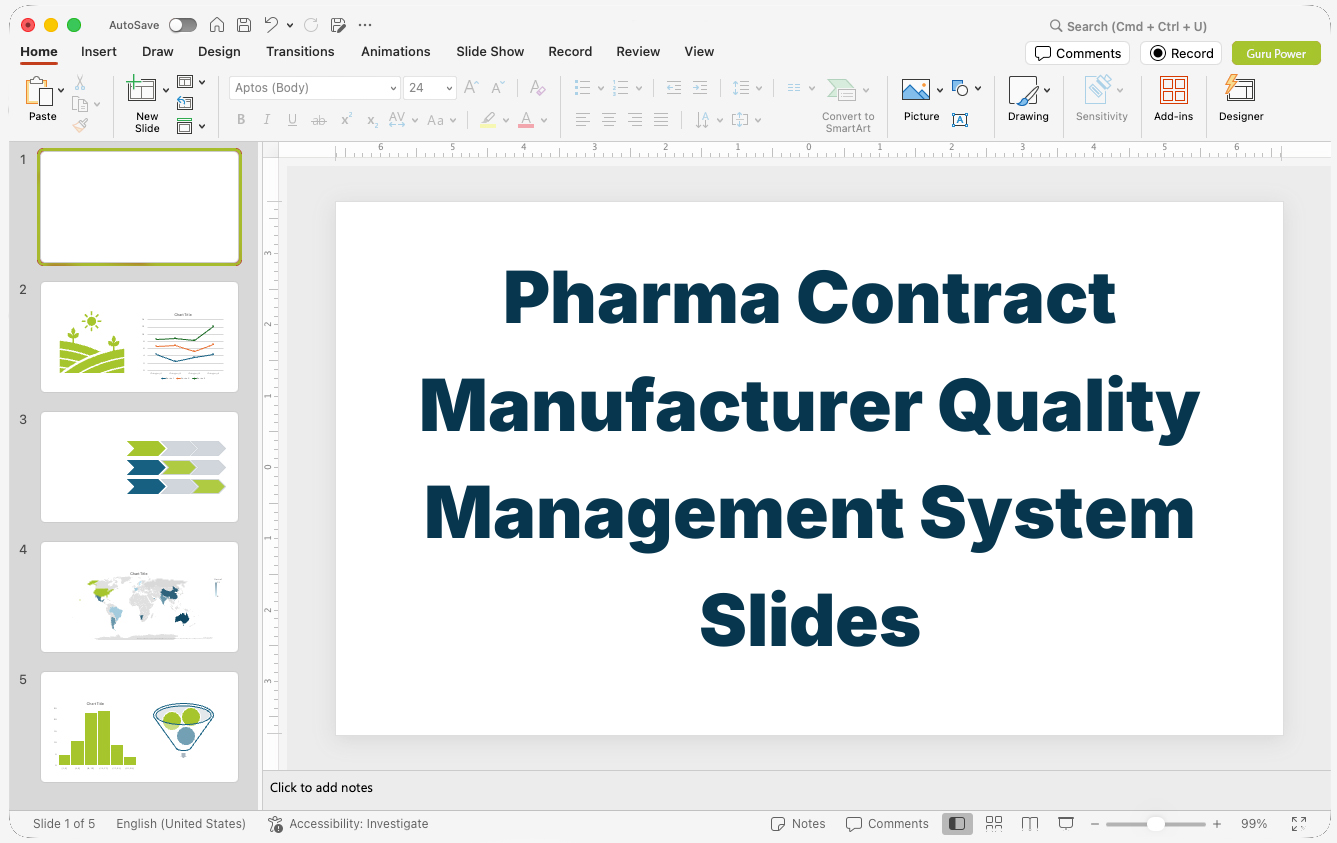 Pharma Contract Manufacturer Quality Management System Slides