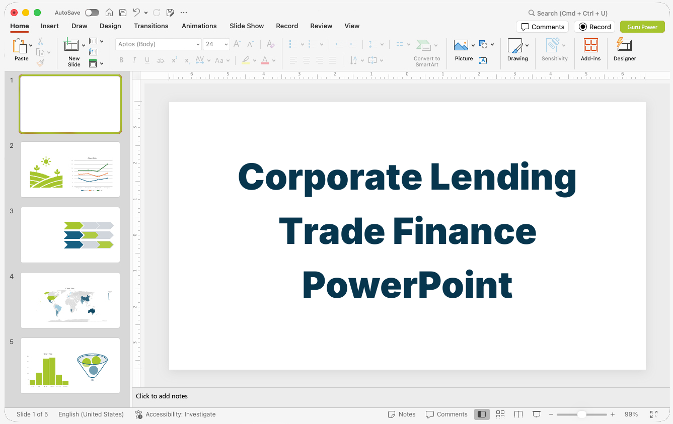 Corporate Lending Trade Finance PowerPoint