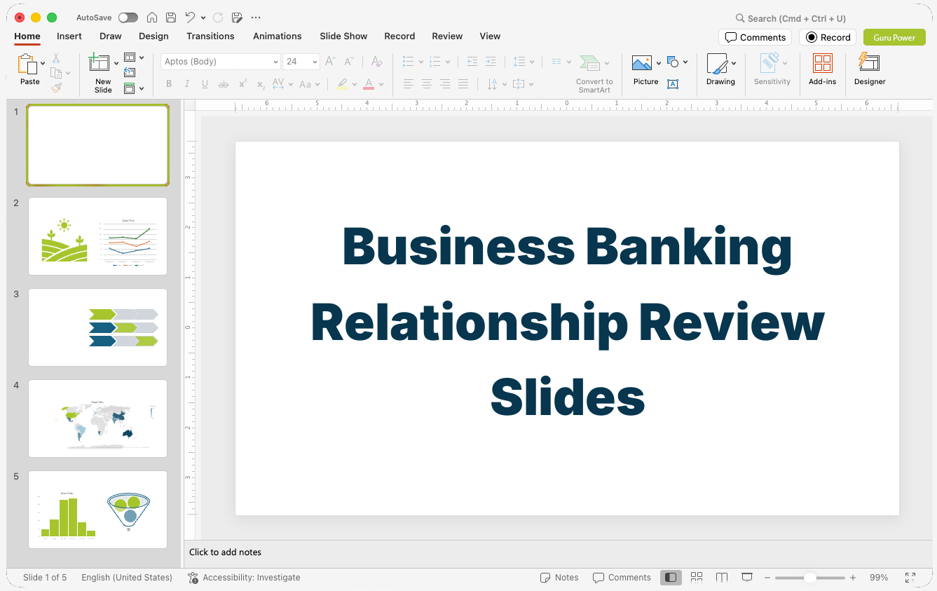 Business Banking Relationship Review Slides