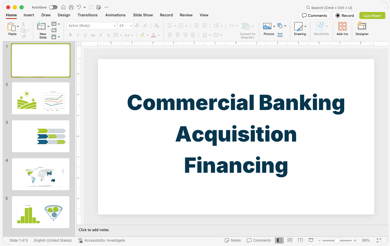 Commercial Banking Acquisition Financing Presentation