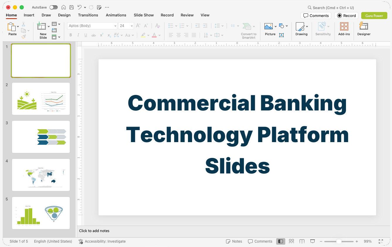 Commercial Banking Technology Platform Slides
