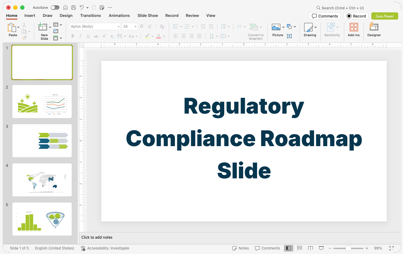 Regulatory Compliance Roadmap Slide-Deck