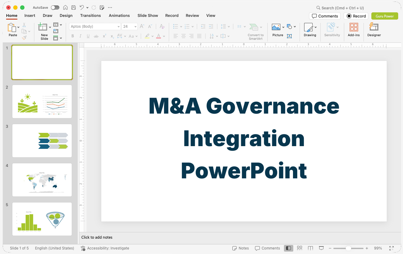 M&A Governance Integration PowerPoint