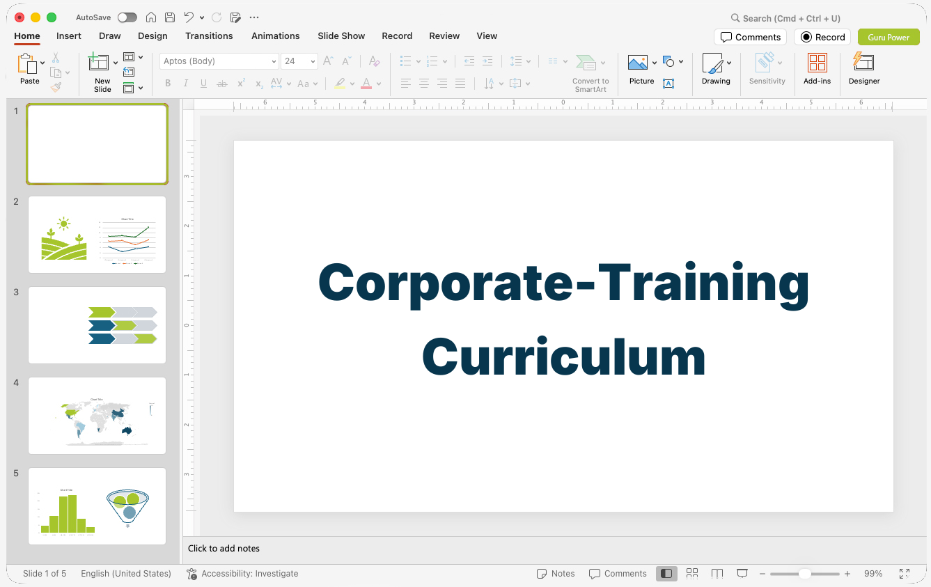 Corporate-Training Curriculum Presentation