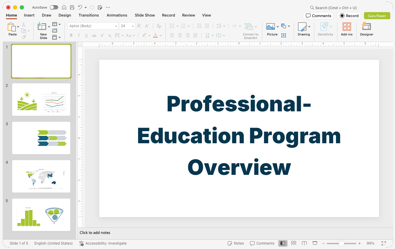 Professional-Education Program Overview Pitch-Deck