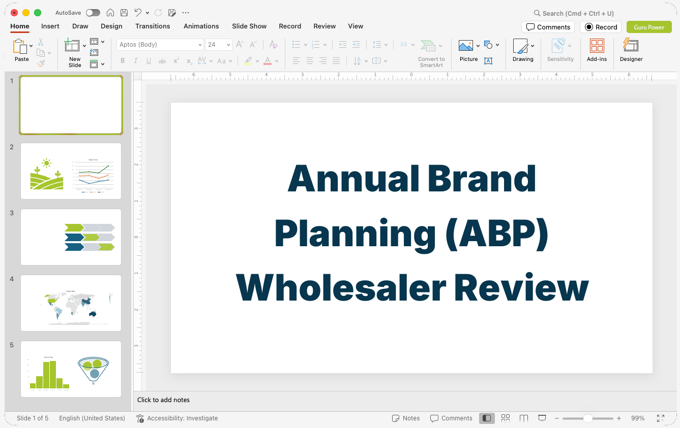 Annual Brand Planning (ABP) Wholesaler Review