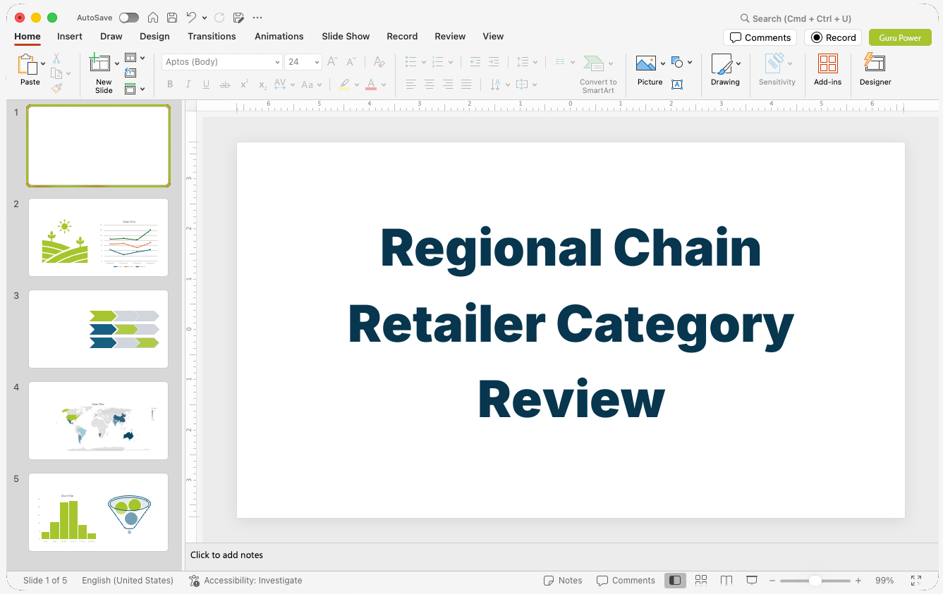 Regional Chain Retailer Category Review