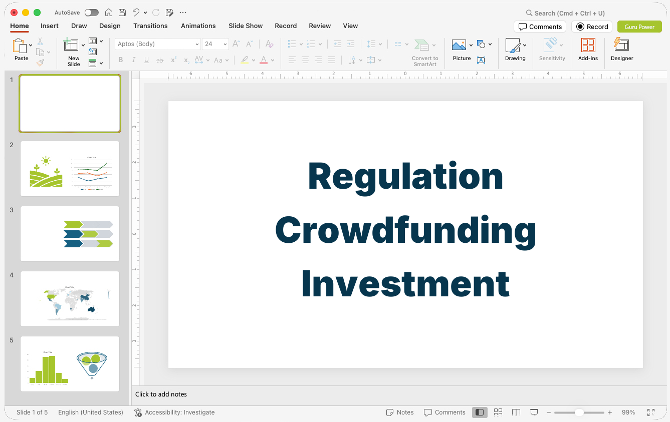Regulation Crowdfunding Investment Deck