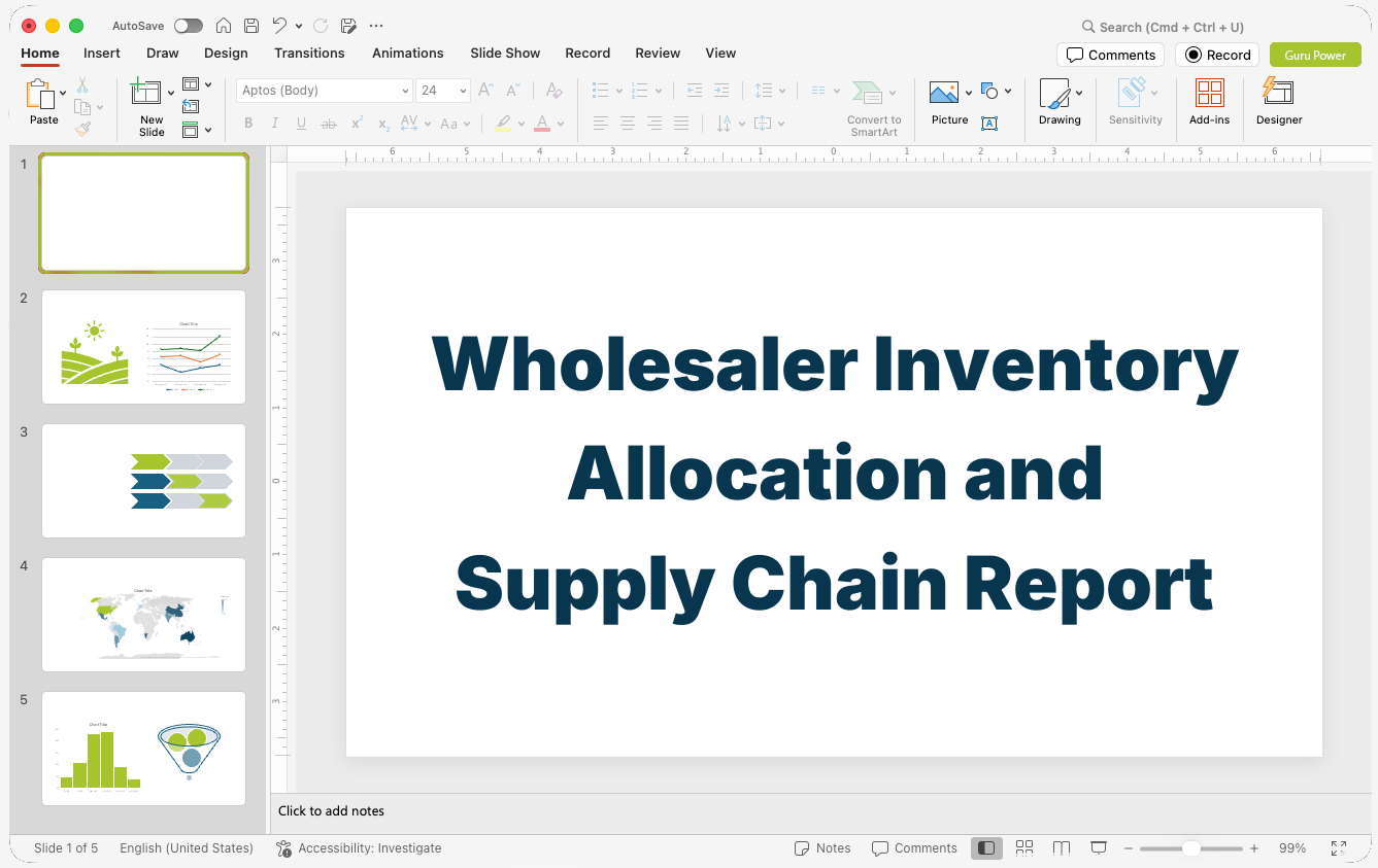 Wholesaler Inventory Allocation and Supply Chain Report