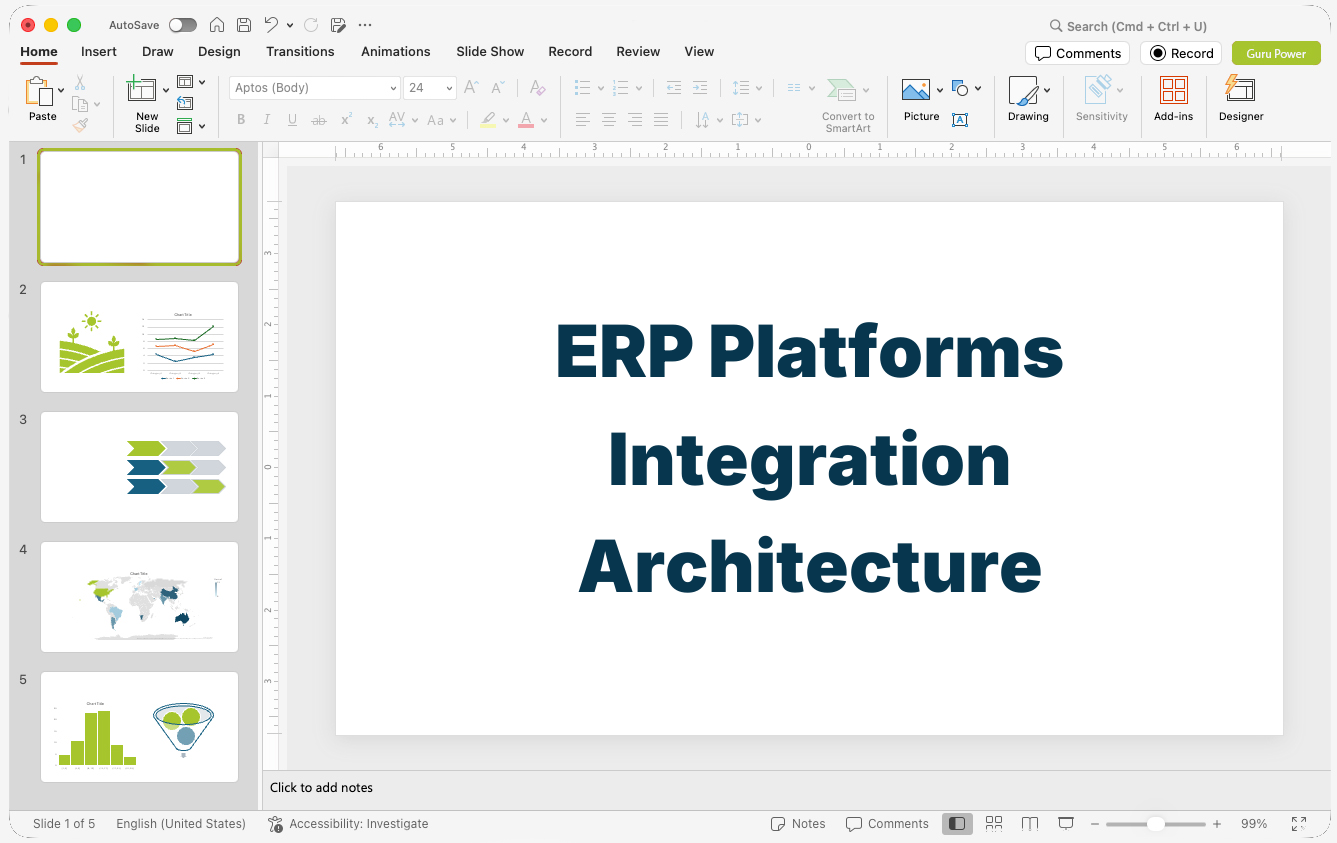 ERP Platforms Integration Architecture Pitch-Deck