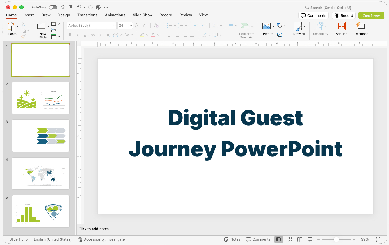 Digital Guest Journey PowerPoint