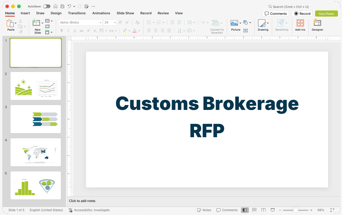 Customs Brokerage RFP Pitch-Deck