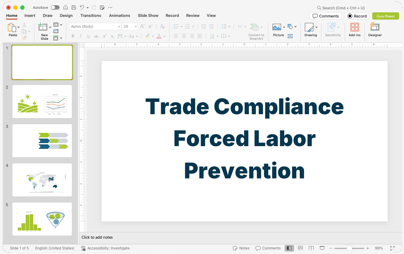 Trade Compliance Forced Labor Prevention Presentation