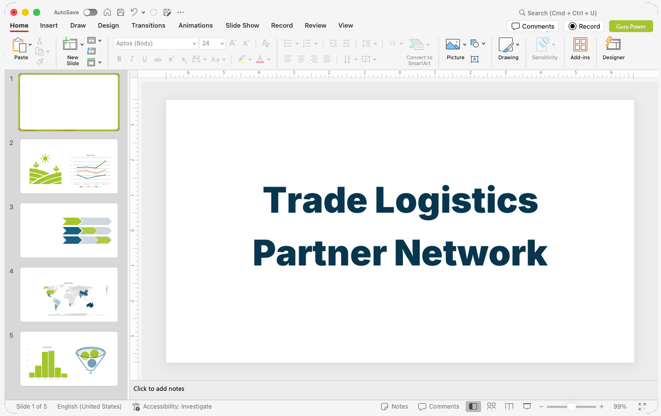 Trade Logistics Partner Network Pitch-Deck