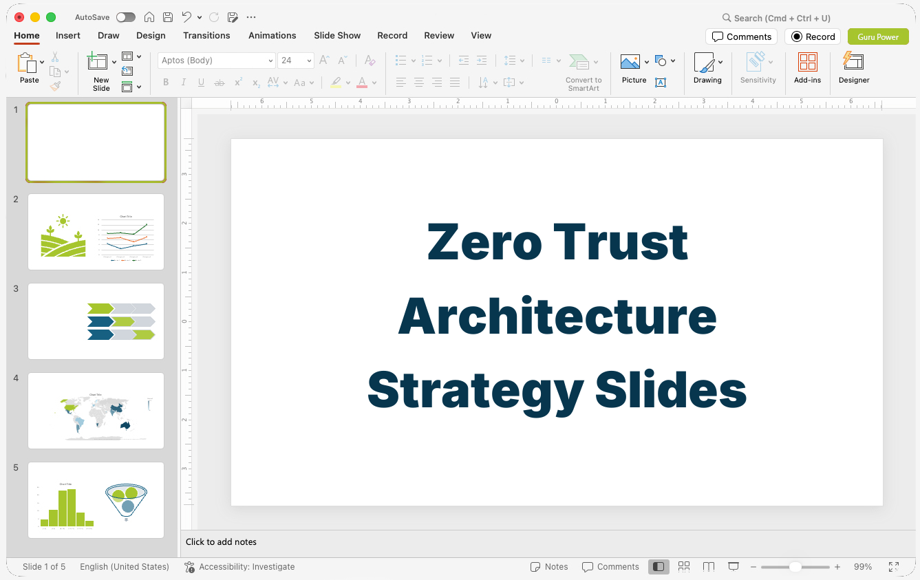 Zero Trust Architecture Strategy Slides