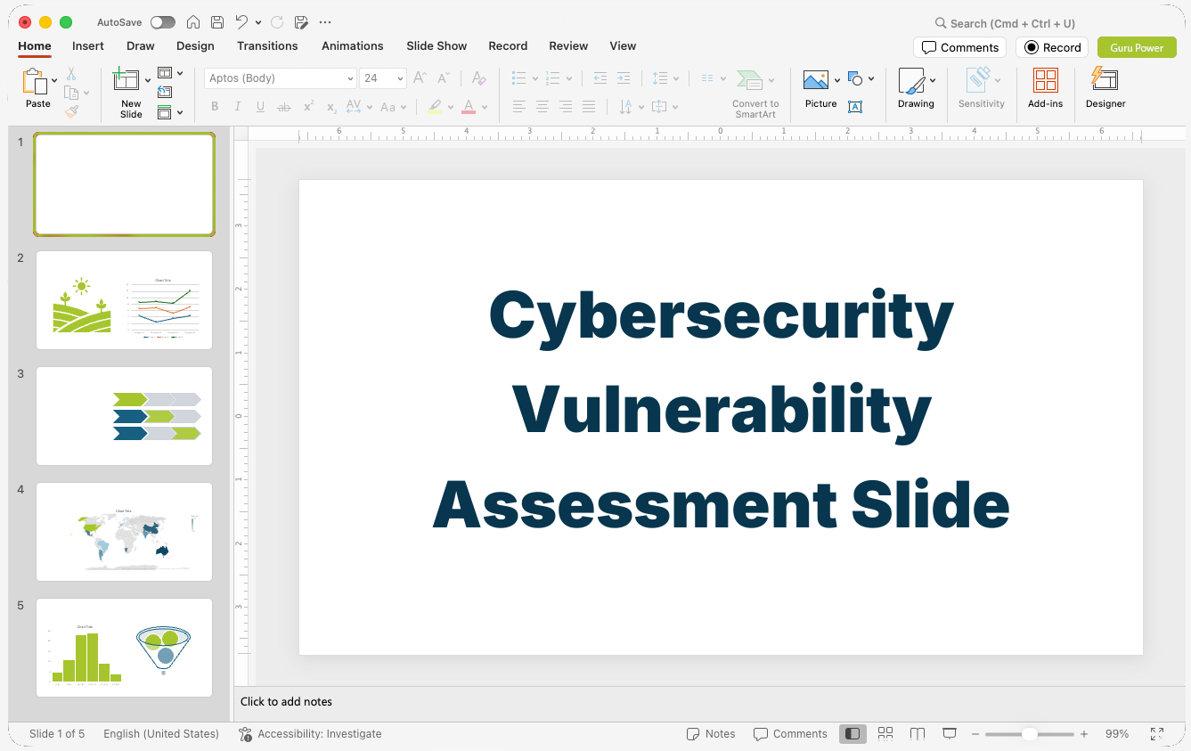 Cybersecurity Vulnerability Assessment Slide-Deck