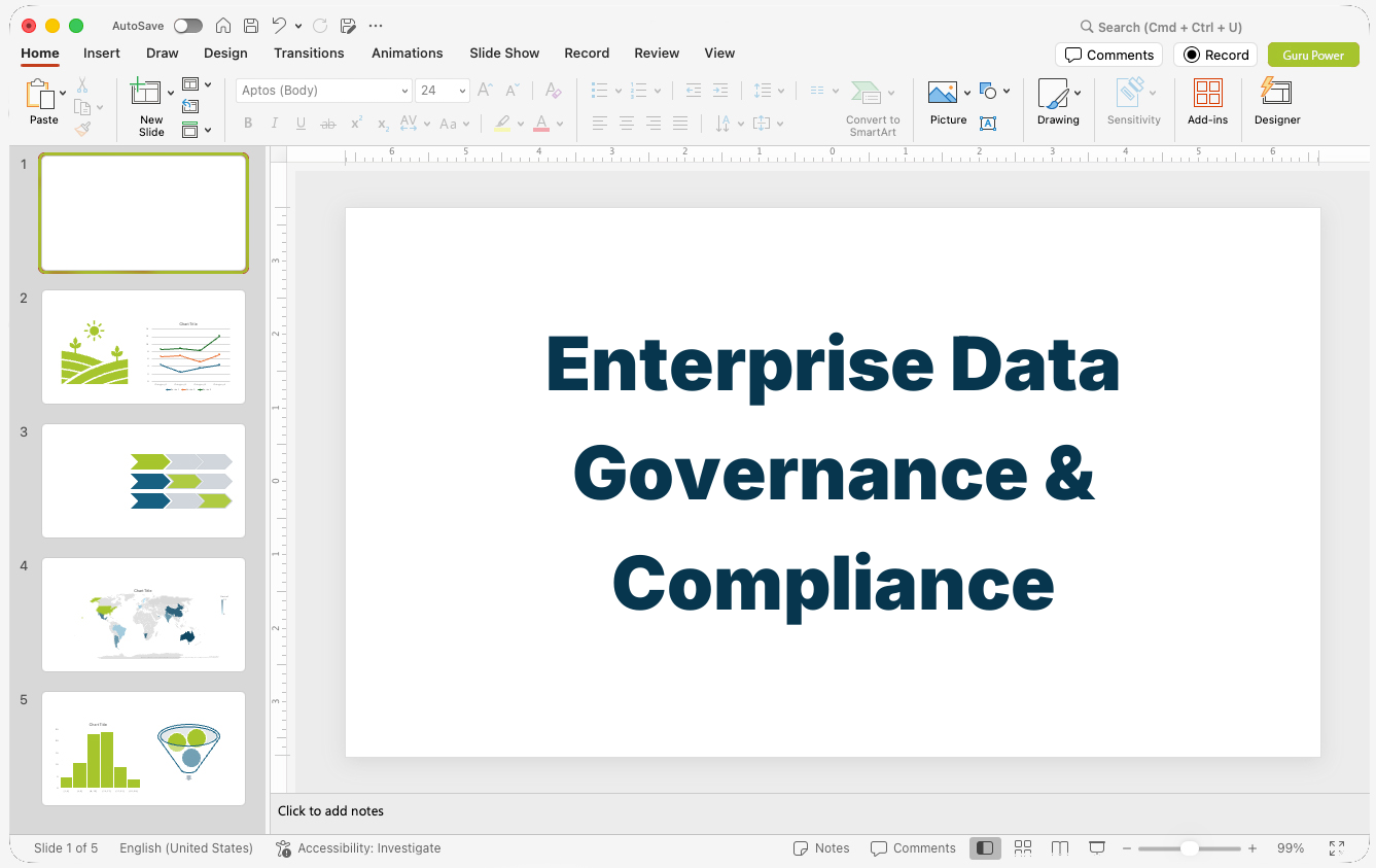 Enterprise Data Governance & Compliance Presentation