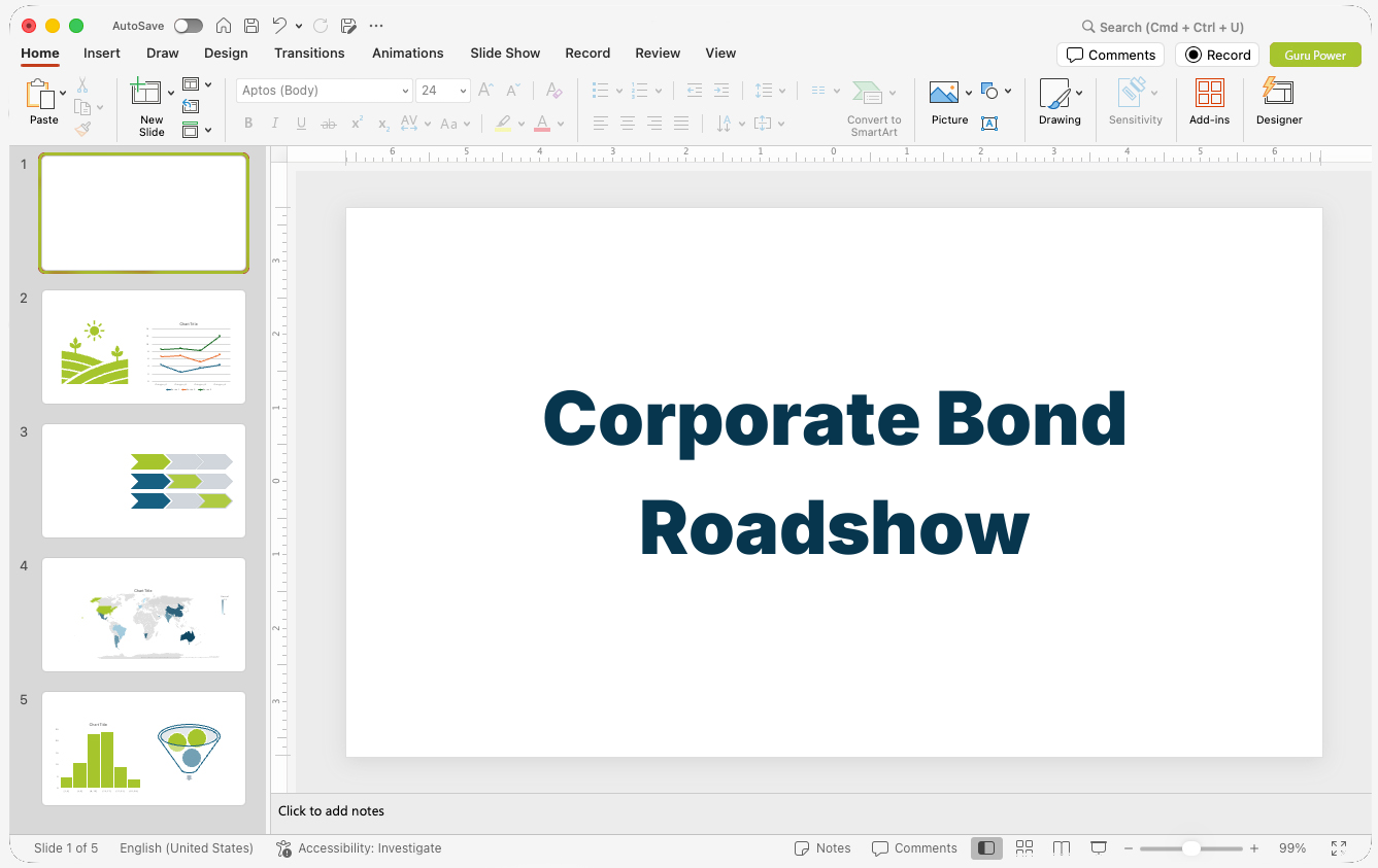 Corporate Bond Roadshow Presentation