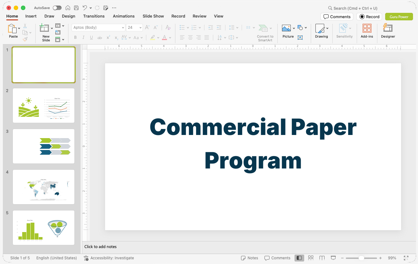 Commercial Paper Program Pitch-Deck