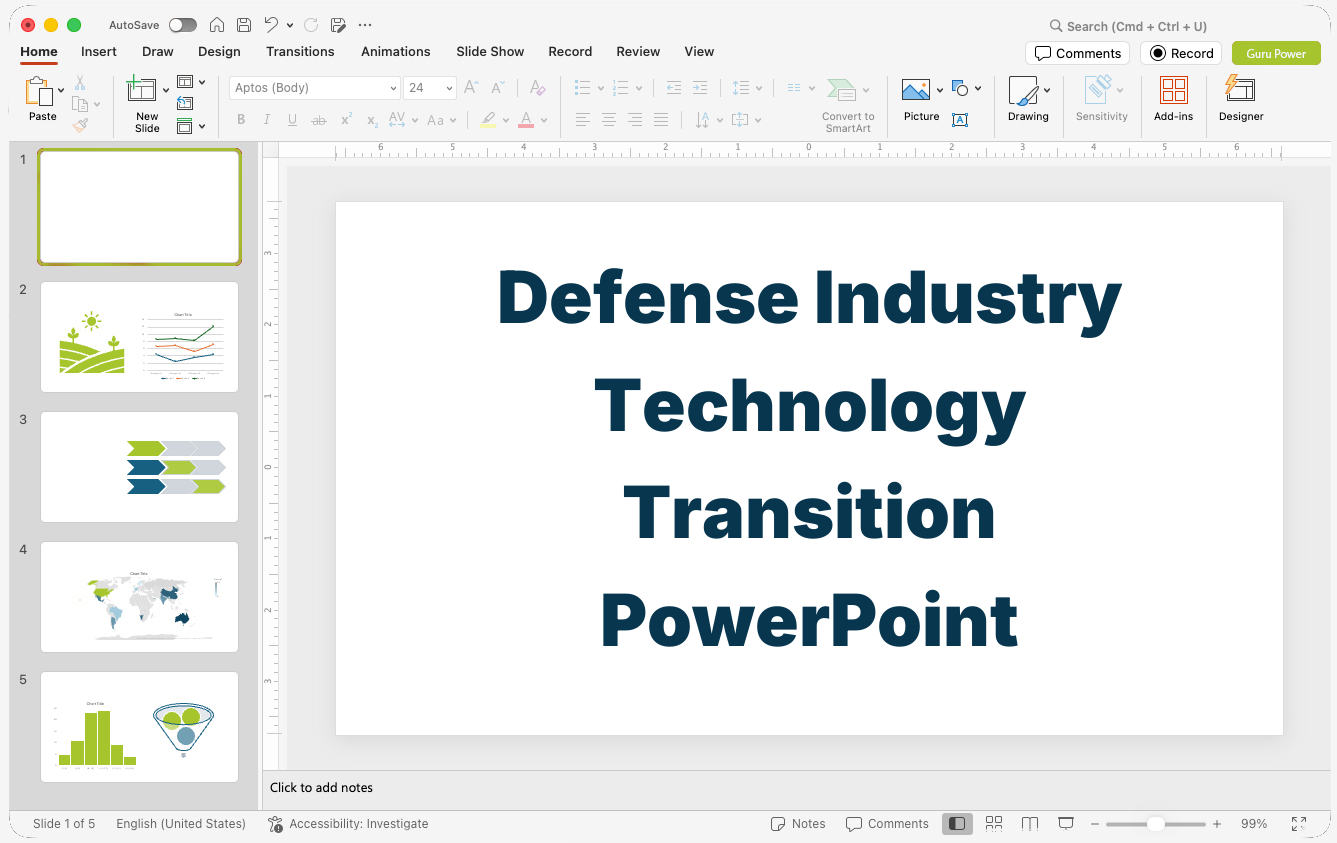Defense Industry Technology Transition PowerPoint