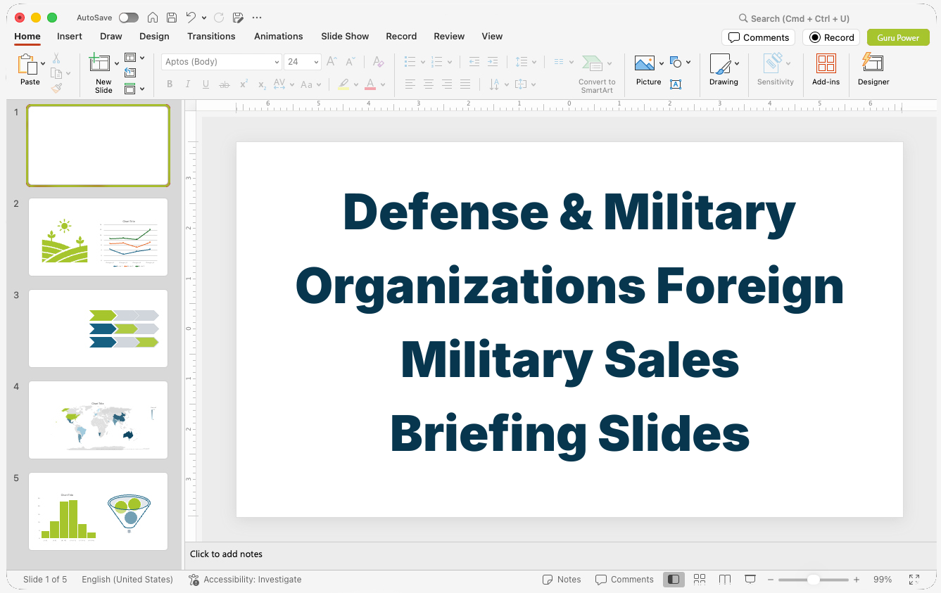 Defense & Military Organizations Foreign Military Sales Briefing Slides