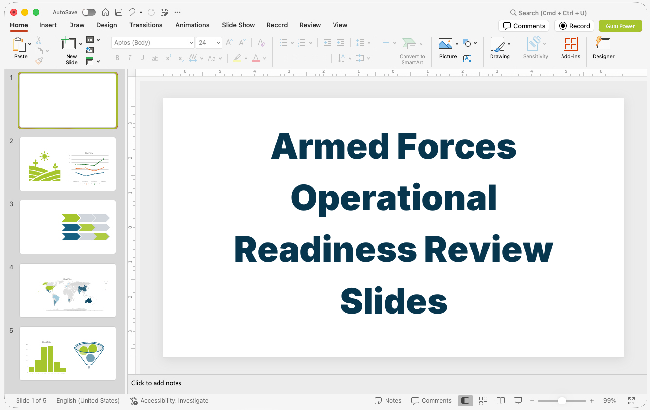 Armed Forces Operational Readiness Review Slides
