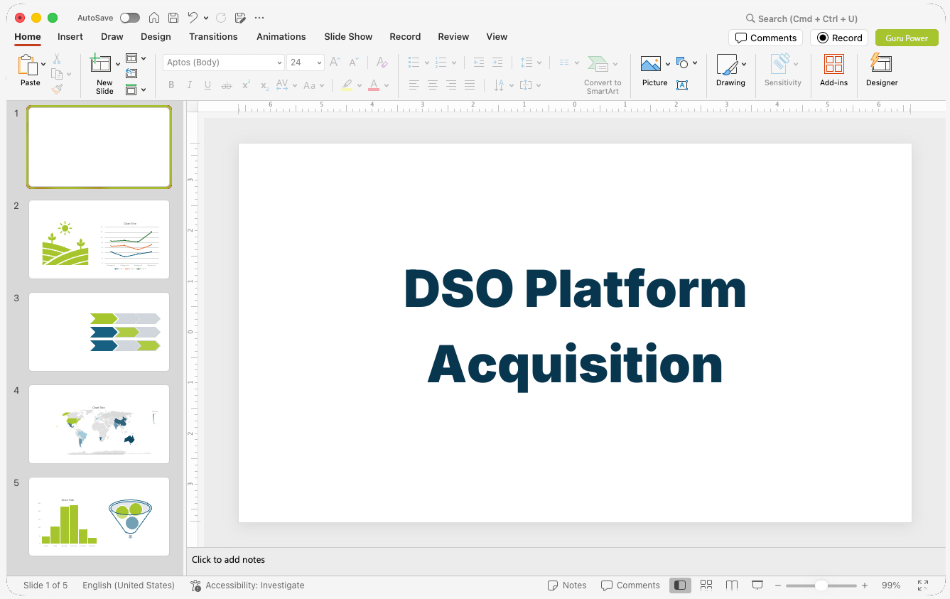 DSO Platform Acquisition Proposal