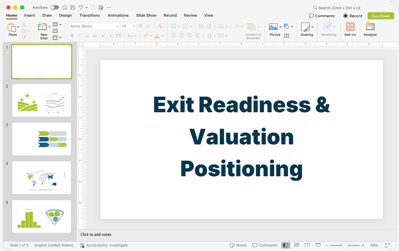 Exit Readiness & Valuation Positioning