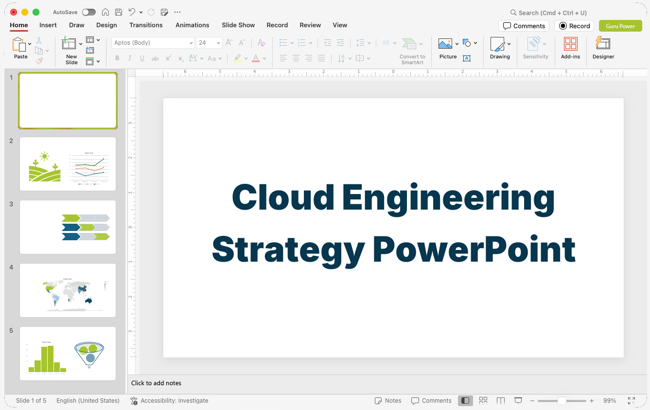Cloud Engineering Strategy PowerPoint