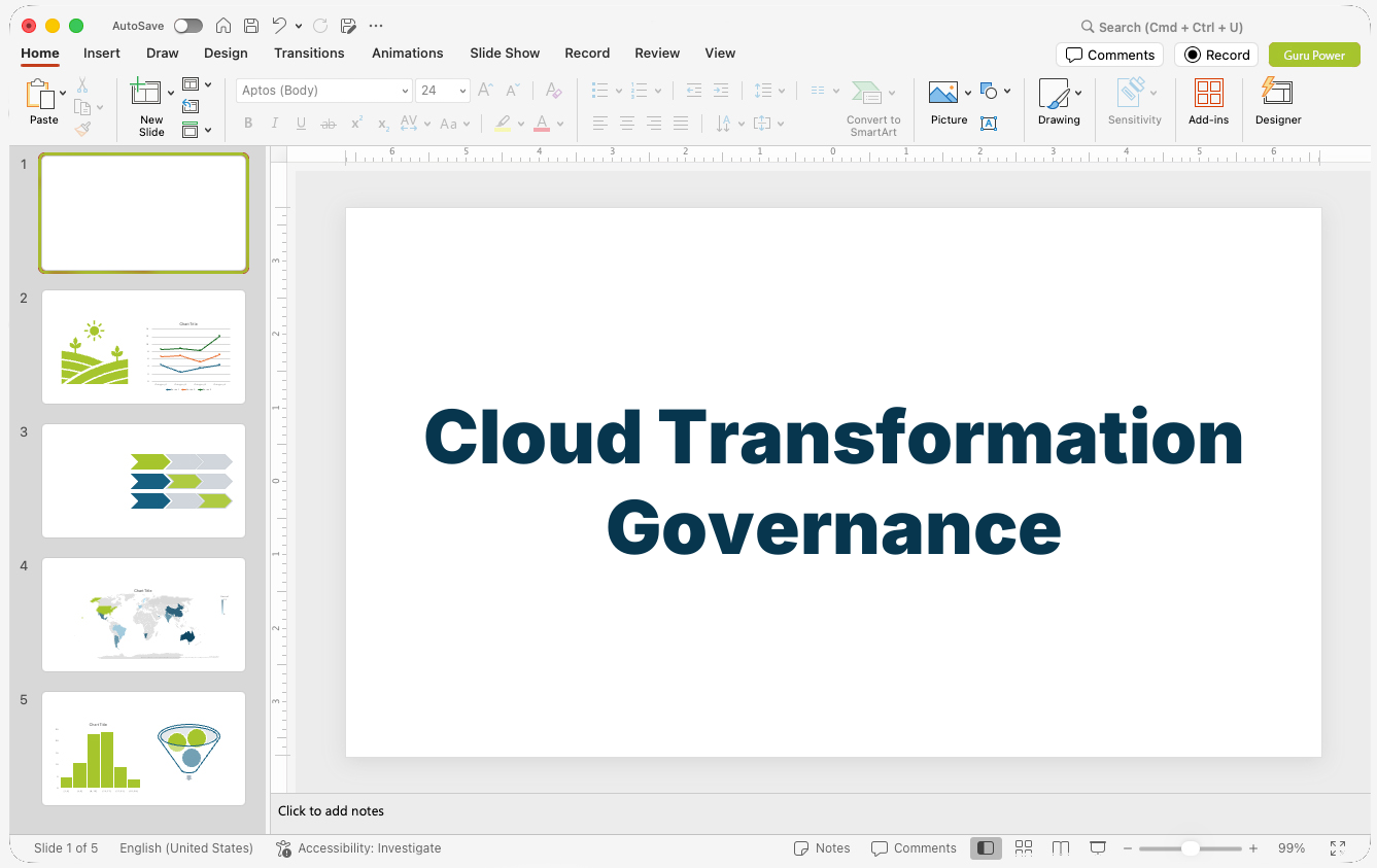 Cloud Transformation Governance Deck