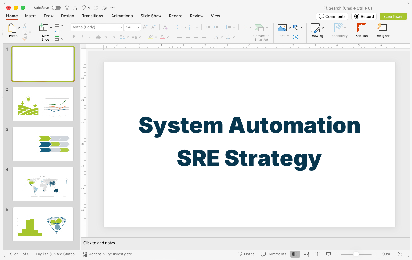 System Automation SRE Strategy Presentation