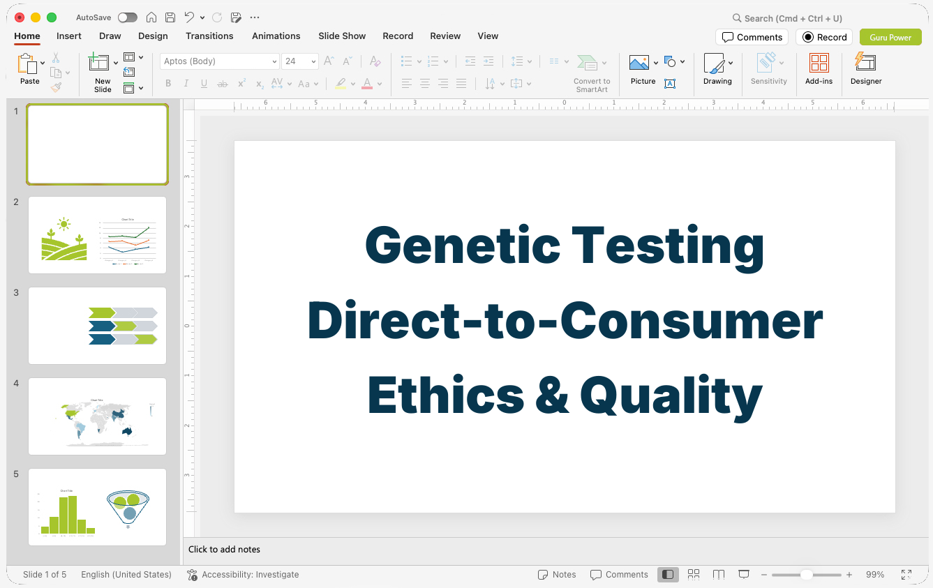 Genetic Testing Direct-to-Consumer Ethics & Quality Presentation
