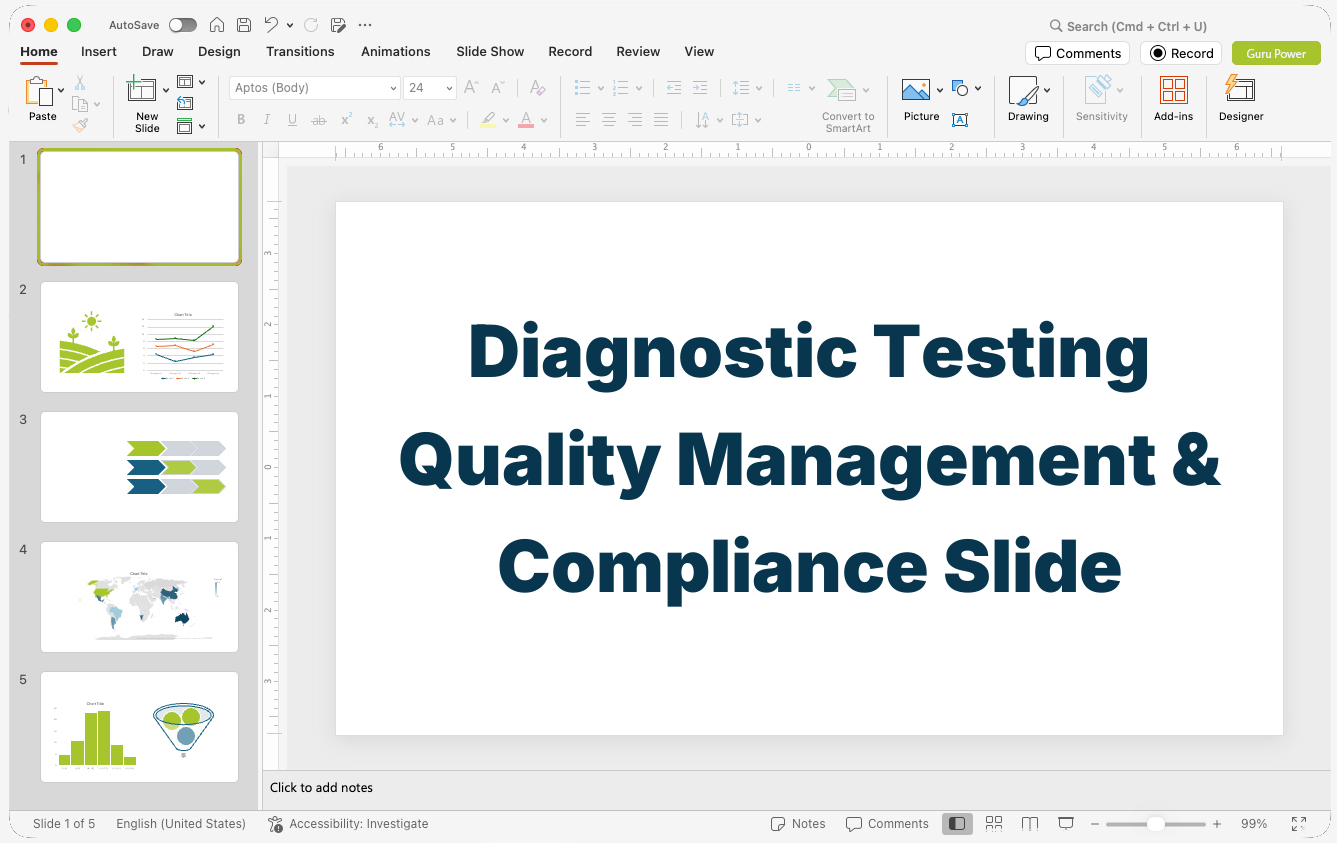 Diagnostic Testing Quality Management & Compliance Slide-Deck