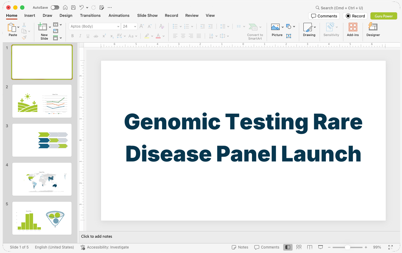 Genomic Testing Rare Disease Panel Launch Presentation