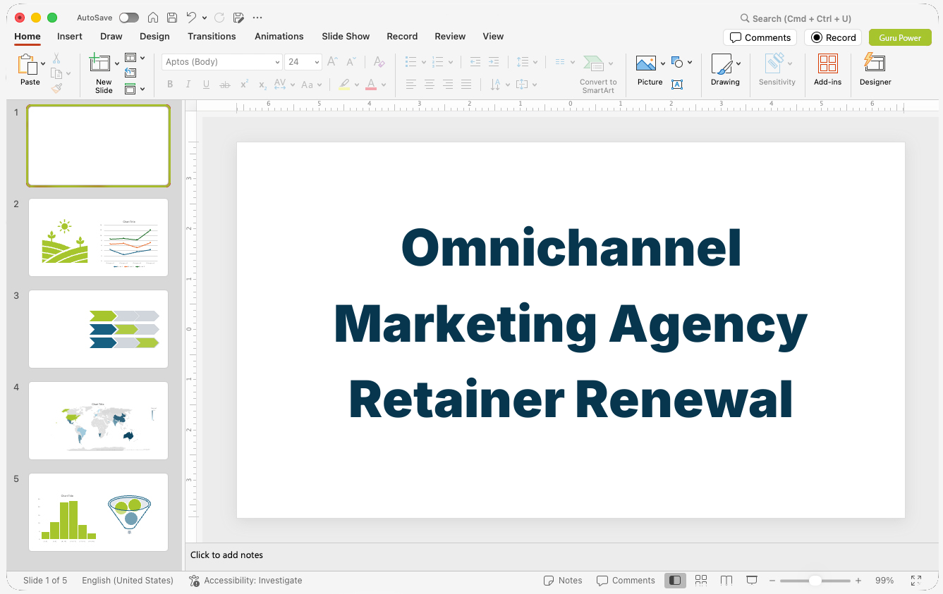 Omnichannel Marketing Agency Retainer Renewal Presentation