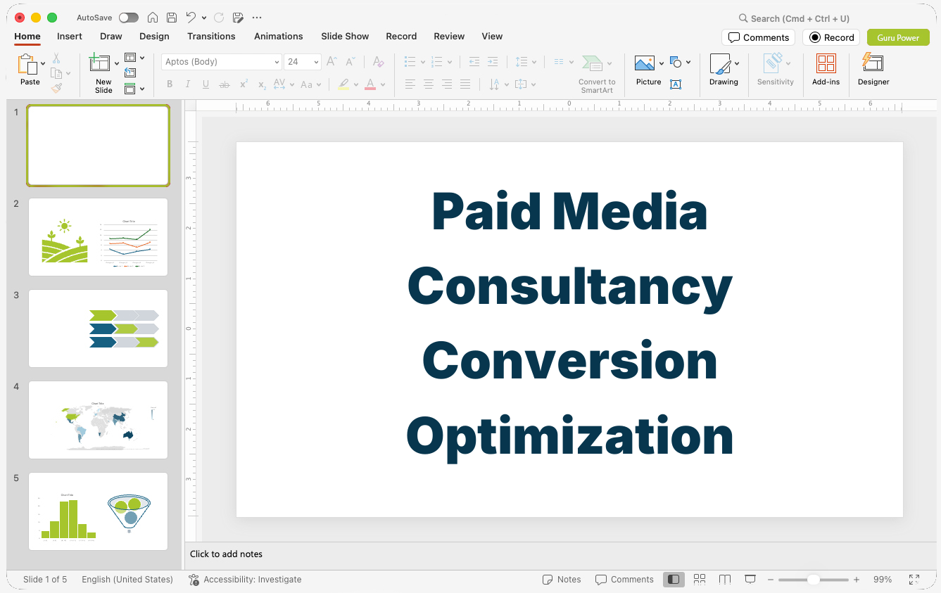 Paid Media Consultancy Conversion Optimization Pitch-Deck