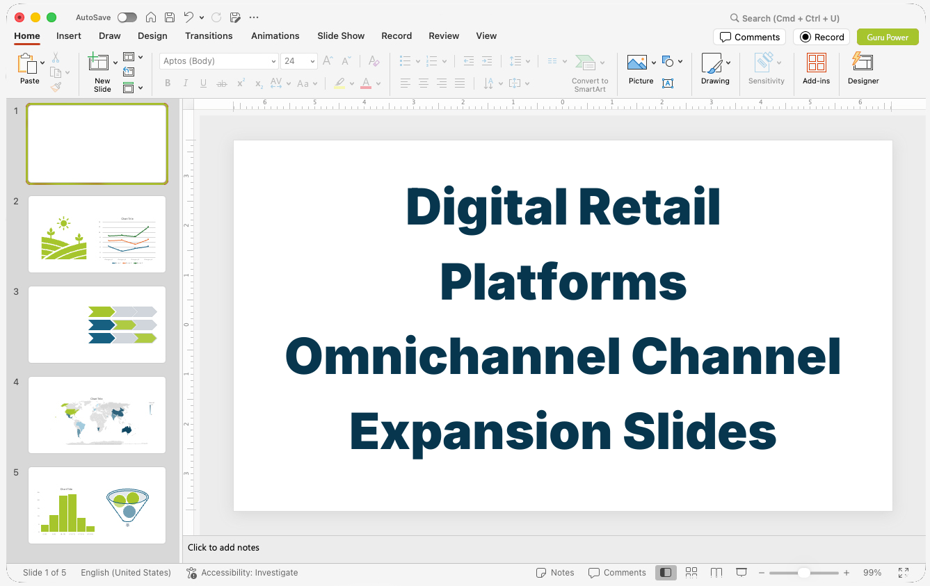 Digital Retail Platforms Omnichannel Channel Expansion Slides
