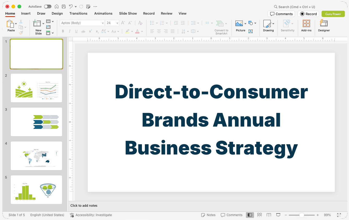 Direct-to-Consumer Brands Annual Business Strategy Pitch-Deck