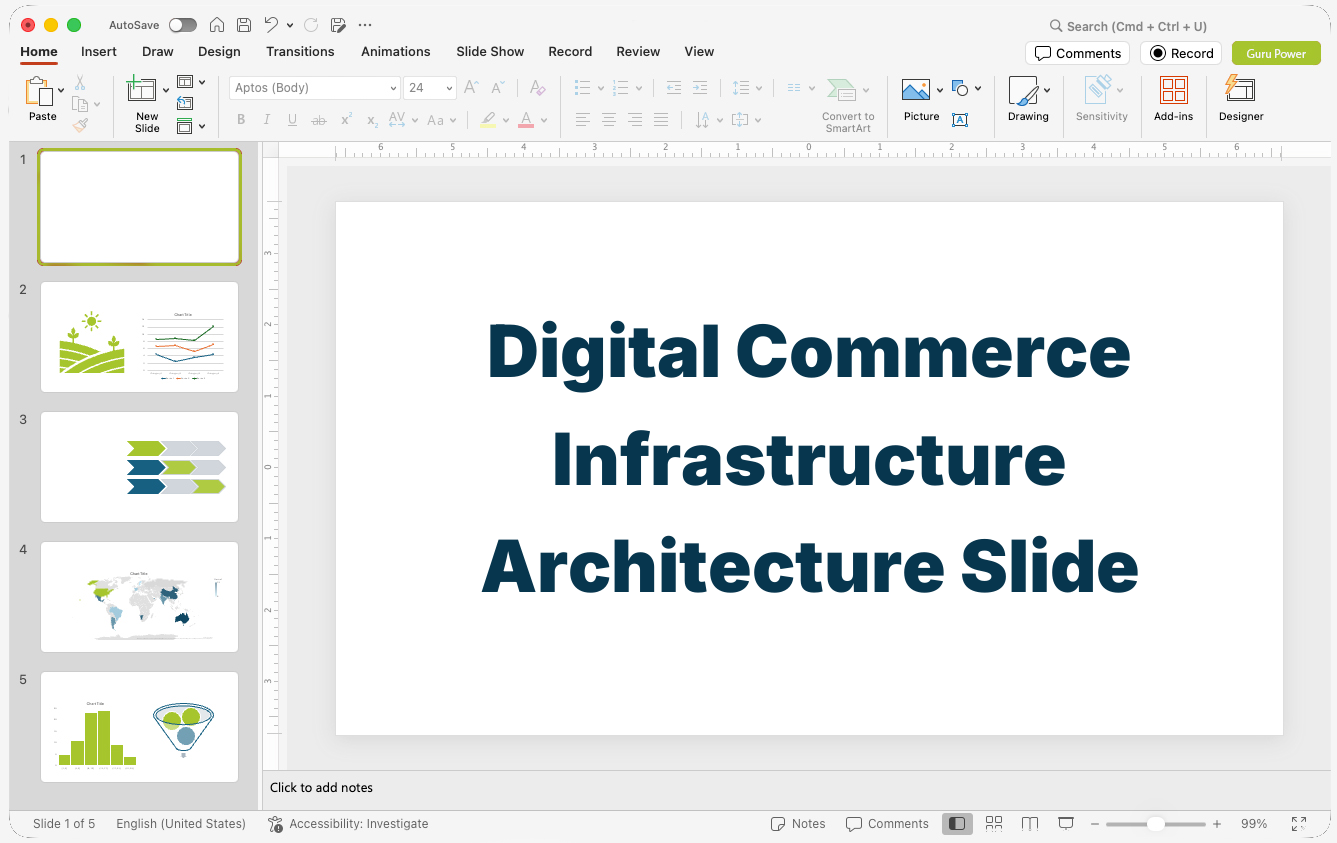 Digital Commerce Infrastructure Architecture Slide-Deck