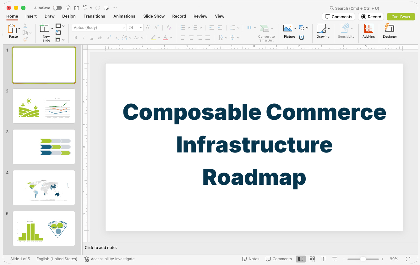 Composable Commerce Infrastructure Roadmap Presentation