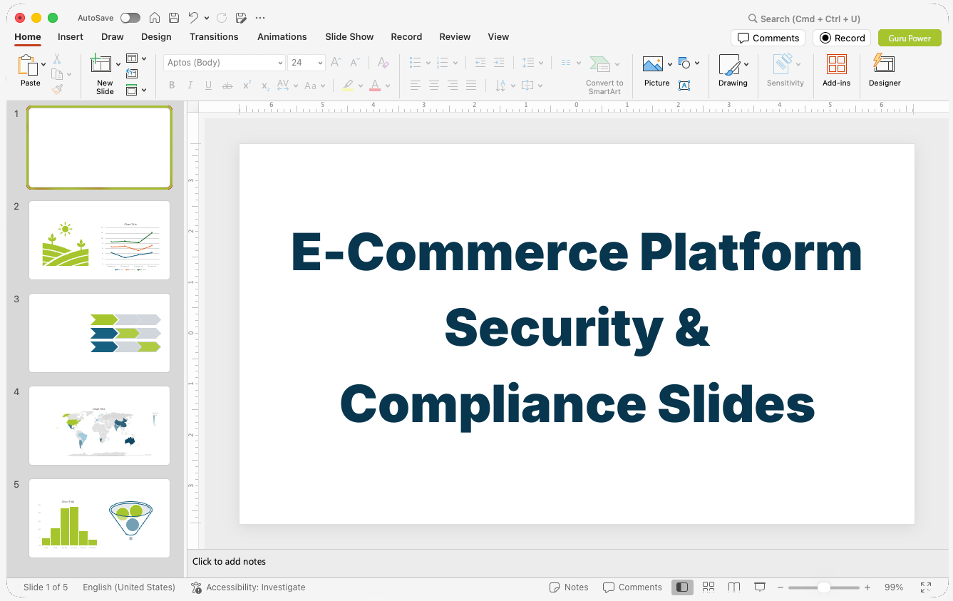 E-Commerce Platform Security & Compliance Slides