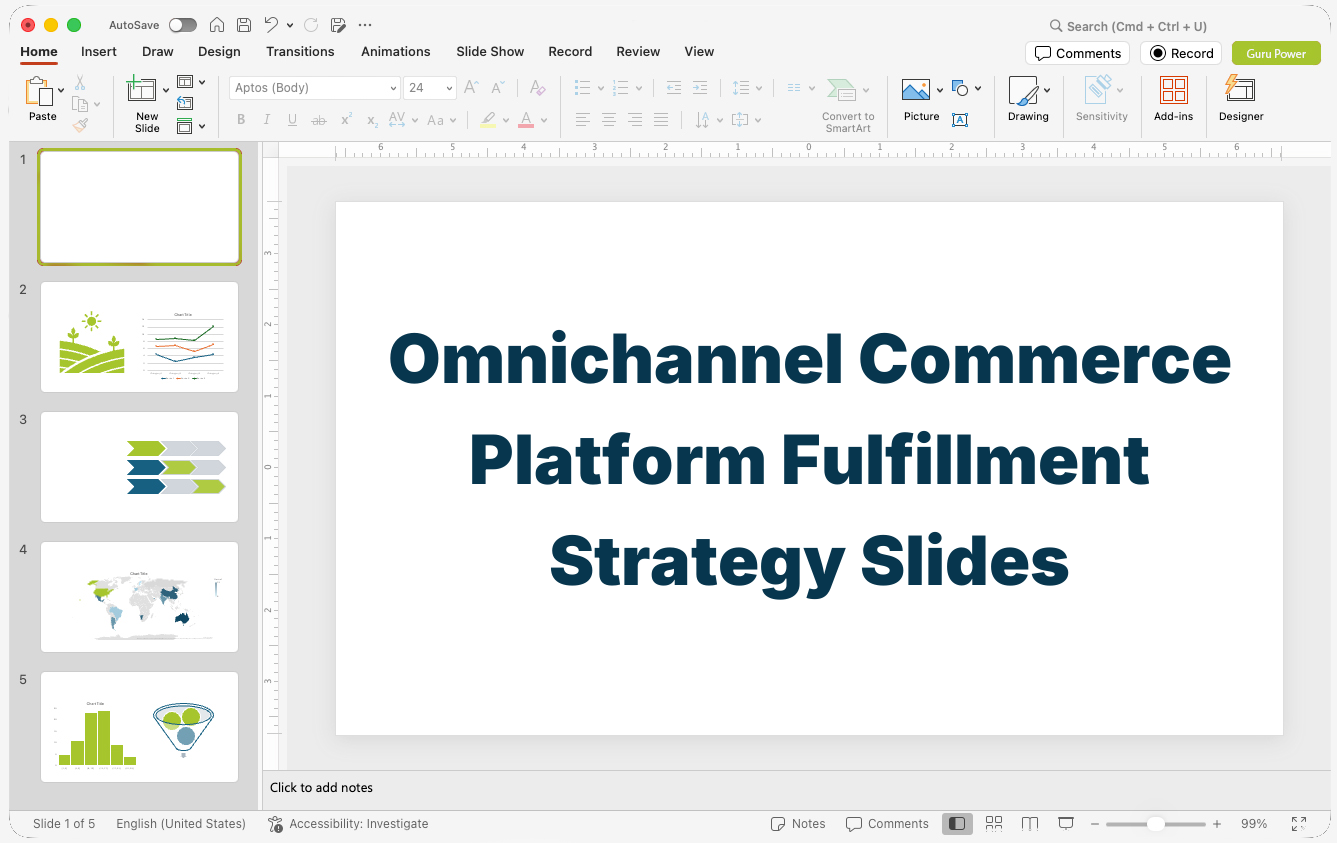 Omnichannel Commerce Platform Fulfillment Strategy Slides