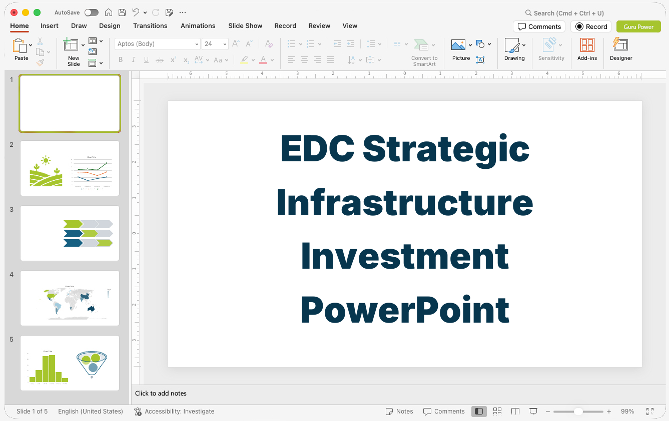 EDC Strategic Infrastructure Investment PowerPoint
