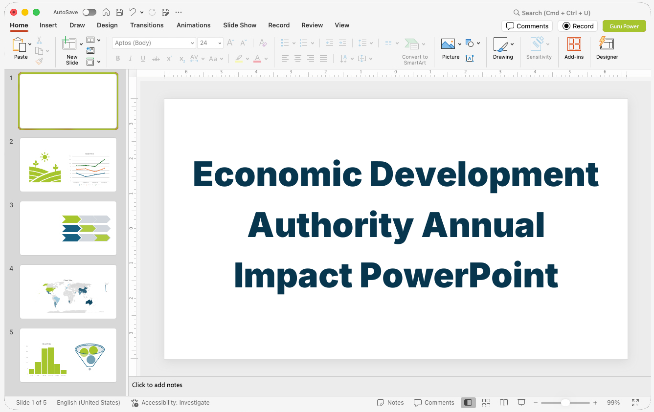 Economic Development Authority Annual Impact PowerPoint