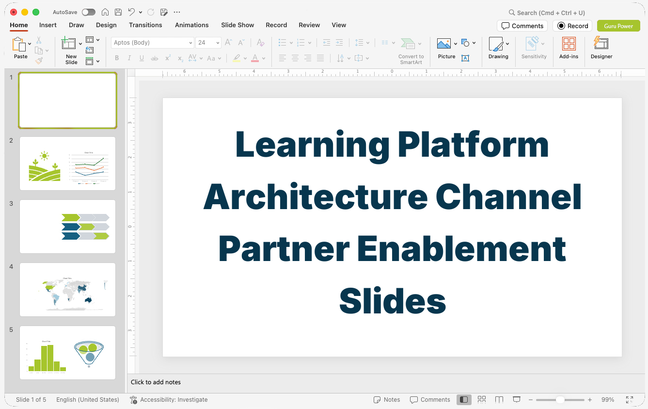 Learning Platform Architecture Channel Partner Enablement Slides