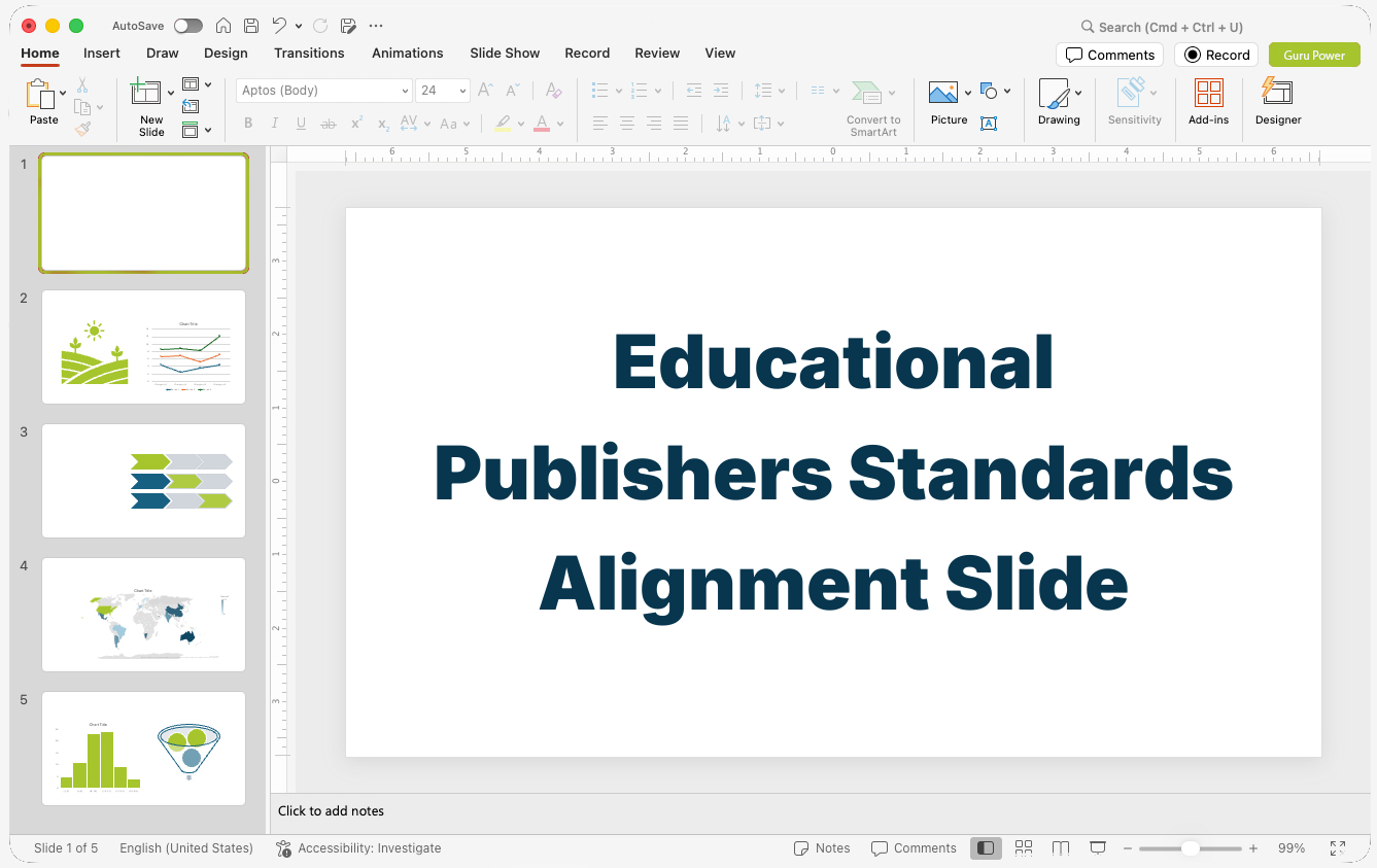 Educational Publishers Standards Alignment Slide-Deck