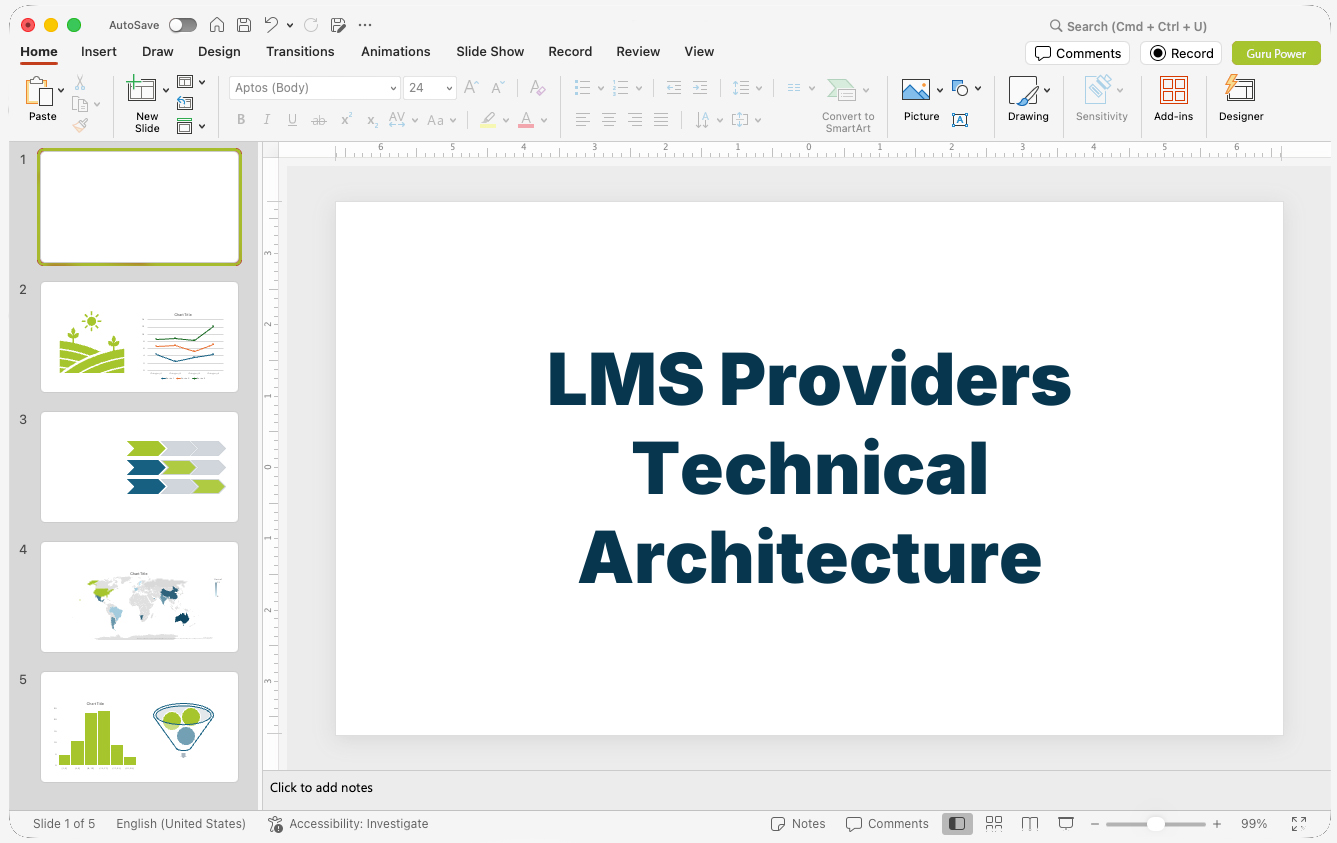 LMS Providers Technical Architecture Deck