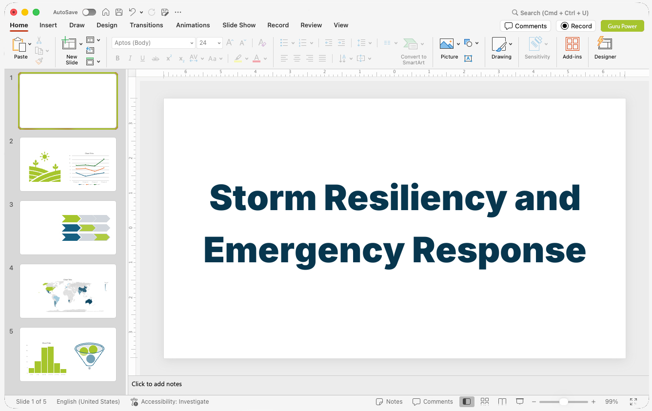 Storm Resiliency and Emergency Response Presentation